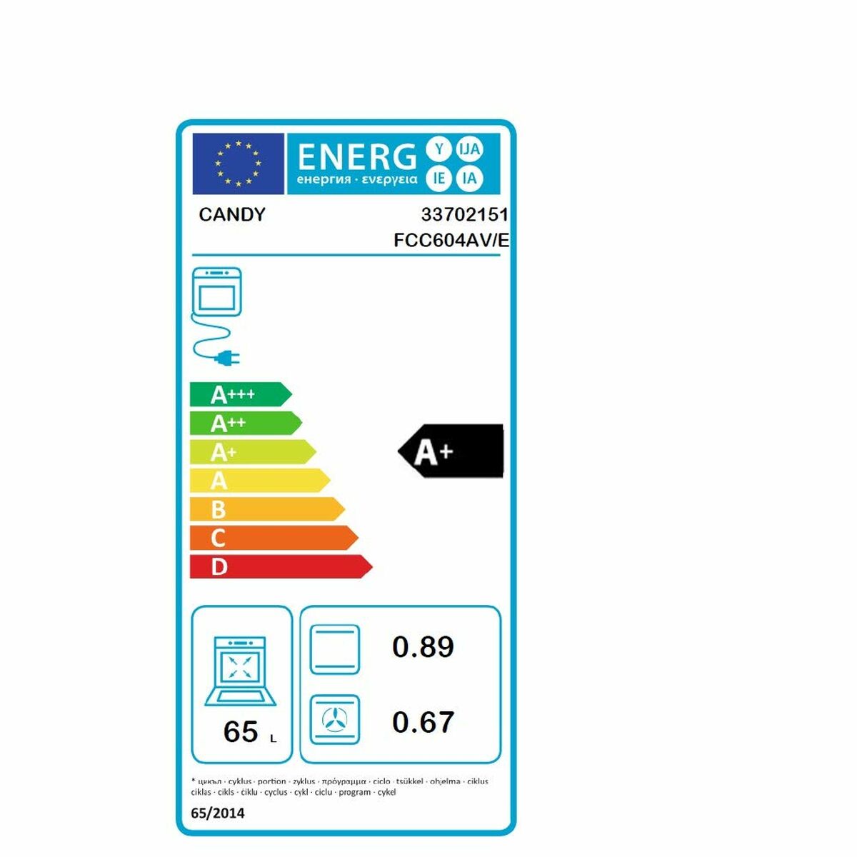 Forno Candy 33702151 65 L