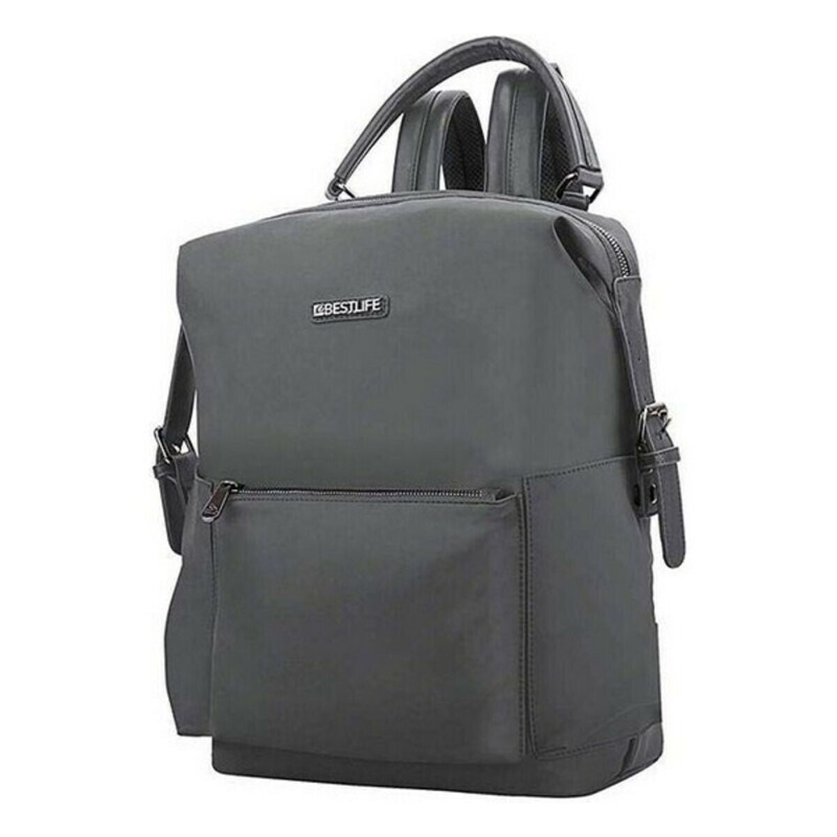 Tablet Backpack Bestlife PU LAMINATED 13,3'' Dark grey 28 x 38 x 15 cm