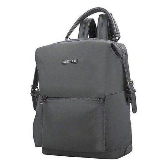Tablet Backpack Bestlife PU LAMINATED 13,3'' Dark grey 28 x 38 x 15 cm