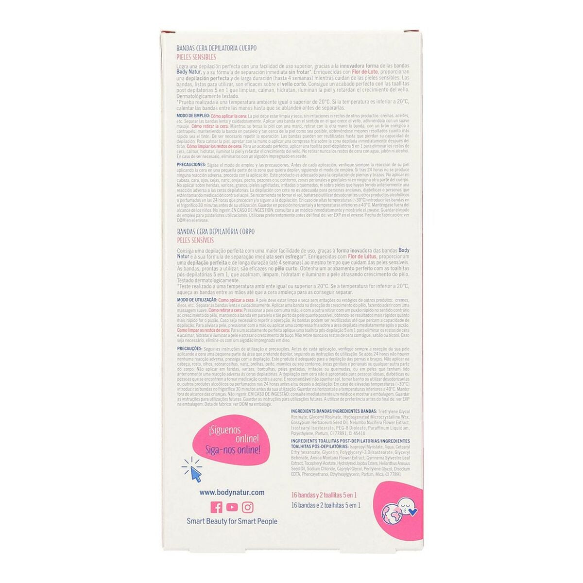 Cera Depilatoria Corpo Bodynatur Pelli Sensibili