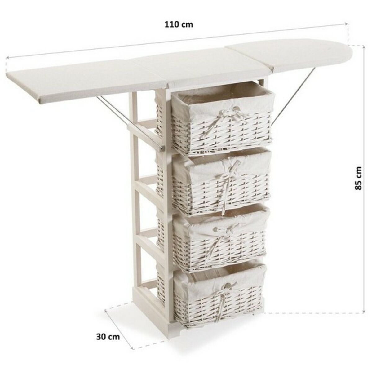 Steam Generating Iron Basic White Wood (30 x 85 x 110 cm)