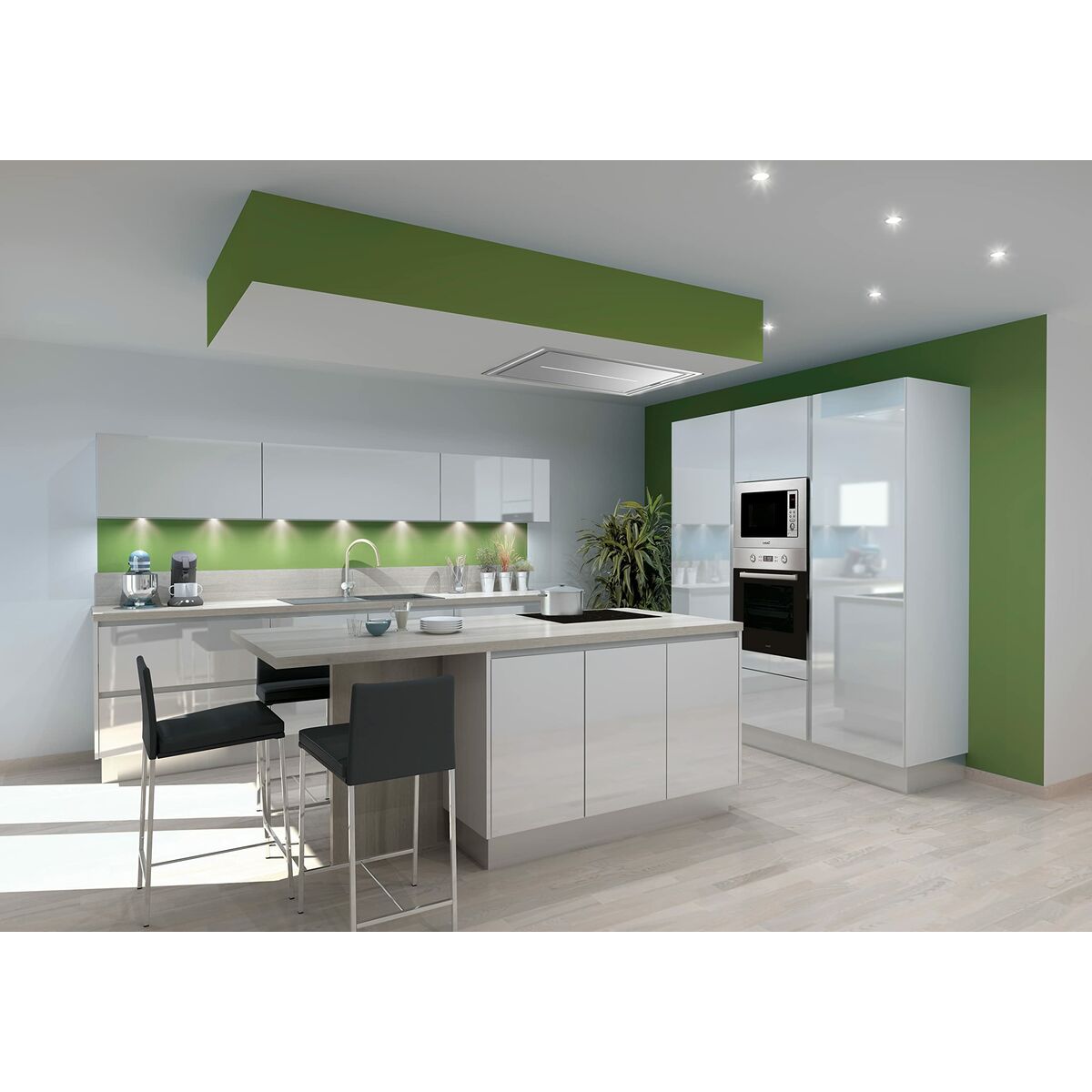 Cappa Classica Cata BENNU SLIM 900X Argentato Acciaio