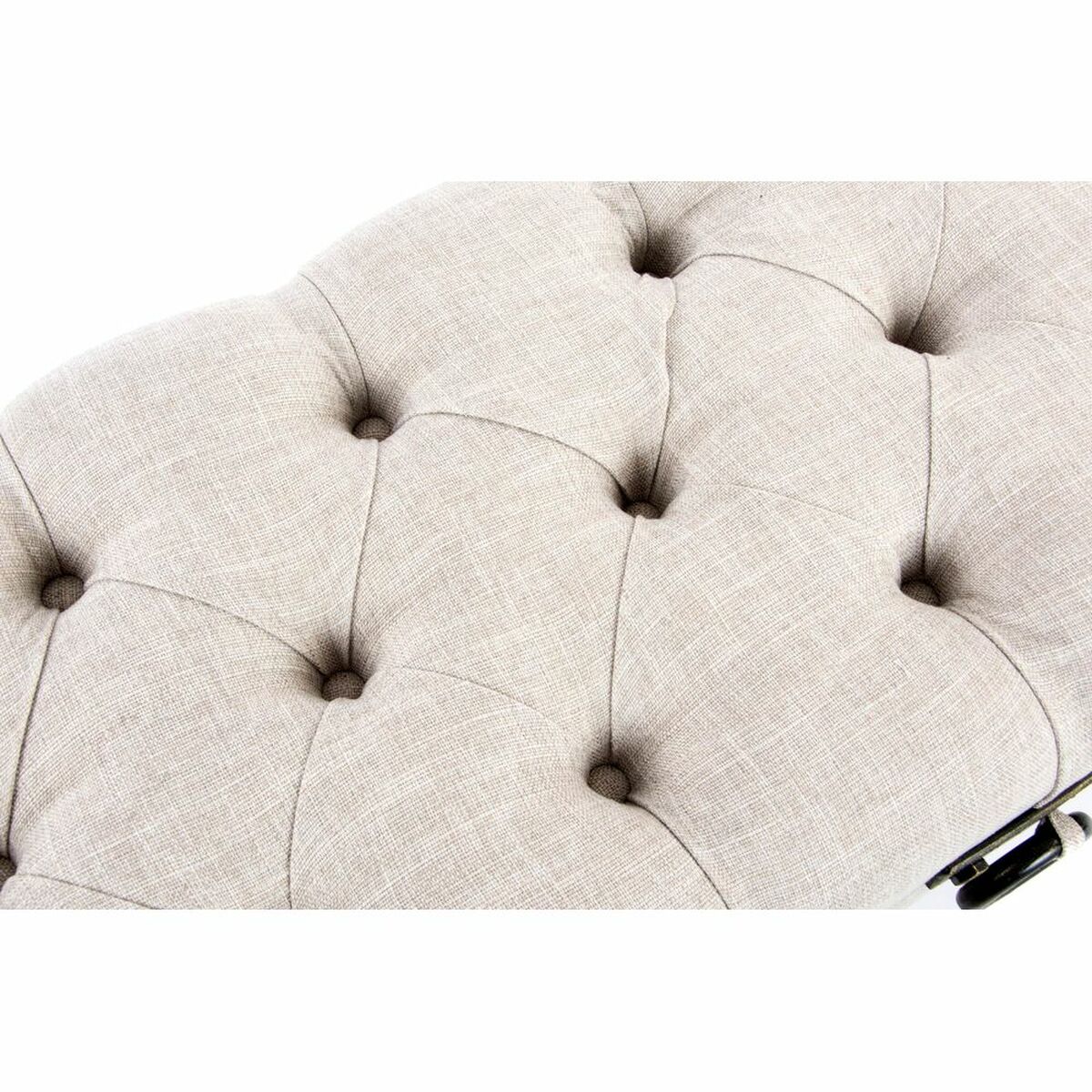 Bench DKD Home Decor   Beige Metal MDF Wood 30 x 40 cm 101 x 42 x 43 cm