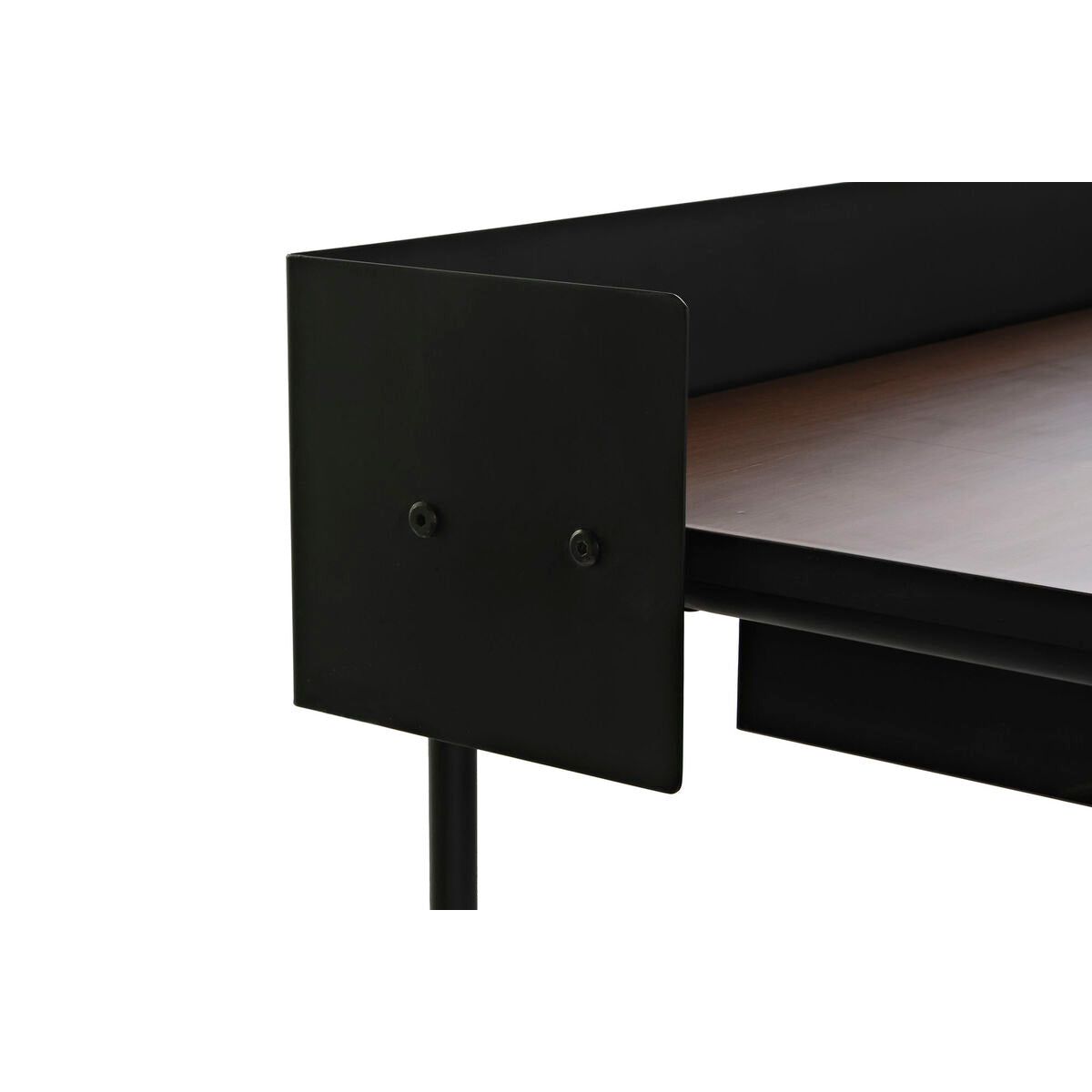 Desk DKD Home Decor Black Metal Mango wood (103 x 57 x 81 cm)