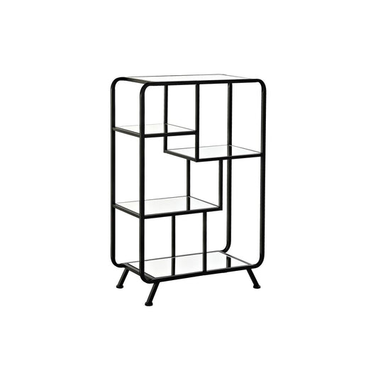 Scaffale DKD Home Decor Nero Metallo Cristallo 60 x 28 x 93 cm (1)