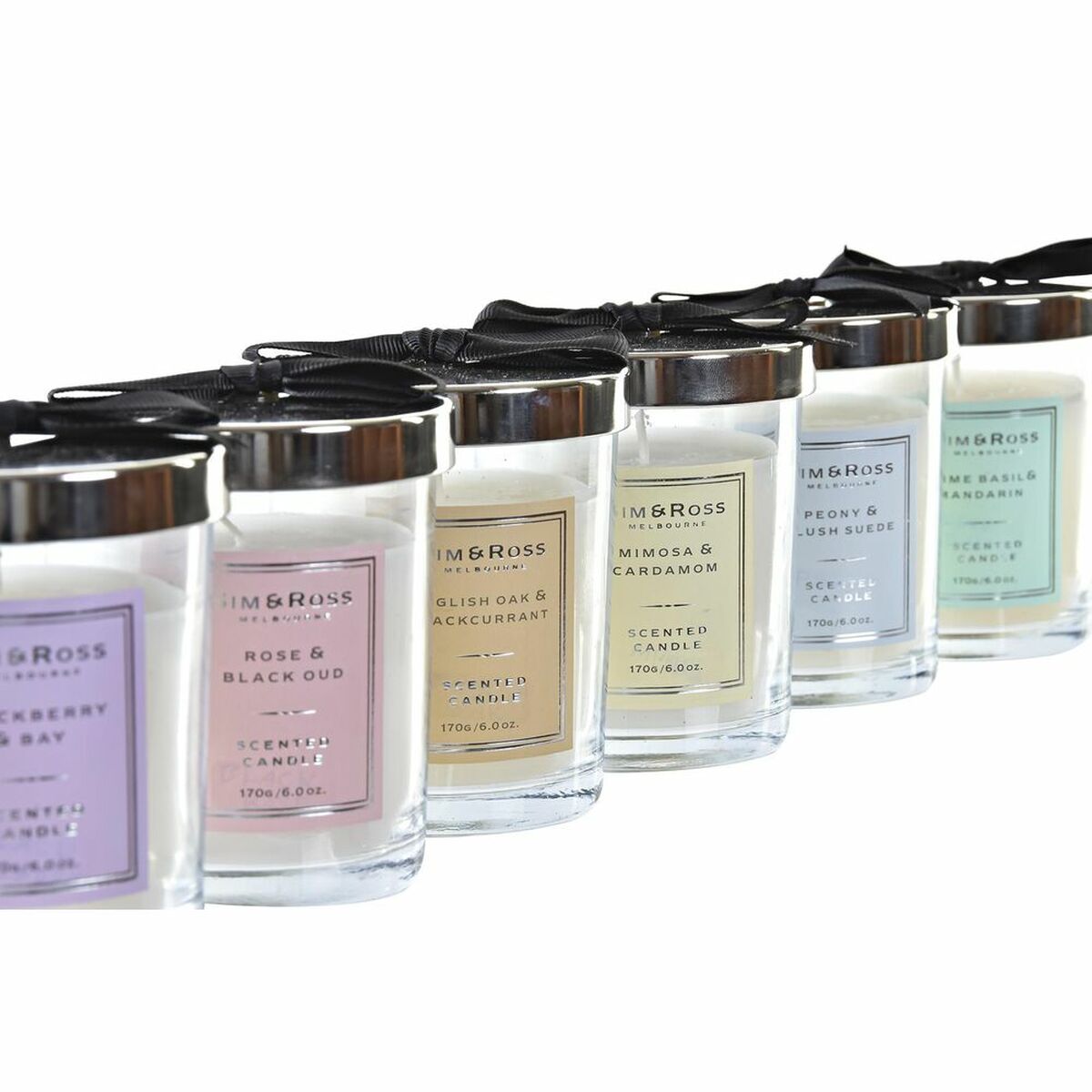 Candle DKD Home Decor Perfume Crystal Indian Man 170 g (6 Pieces)