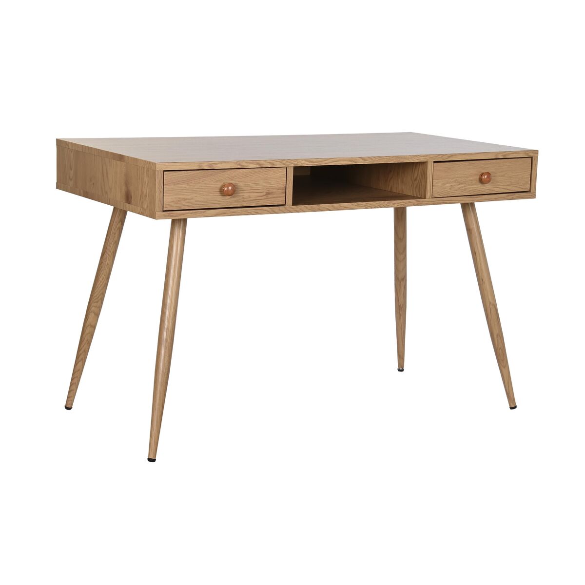 Bureau DKD Home Decor Naturel Métal Bois MDF 120 x 60 x 76 cm
