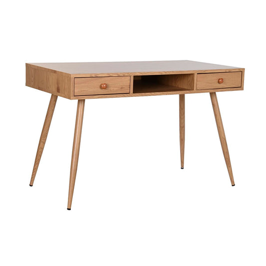 Bureau DKD Home Decor Naturel Métal Bois MDF 120 x 60 x 76 cm