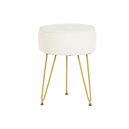Repose-pied DKD Home Decor 34,5 x 34,5 x 48 cm Métal Blanc Moderne