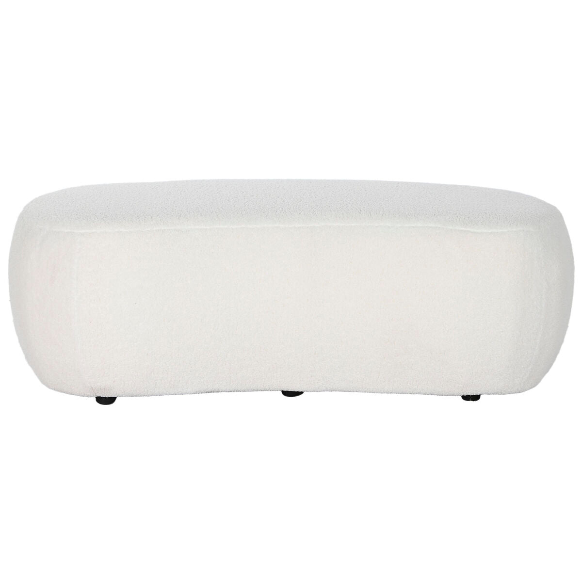 Banquette DKD Home Decor Blanc Noir 130 x 62 x 43 cm
