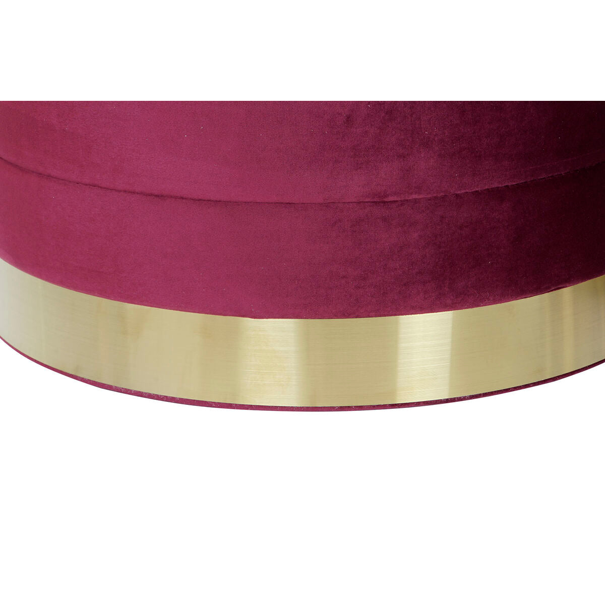 Poggiapiedi DKD Home Decor Multicolore Legno MDF Velluto 60 x 60 x 45 cm