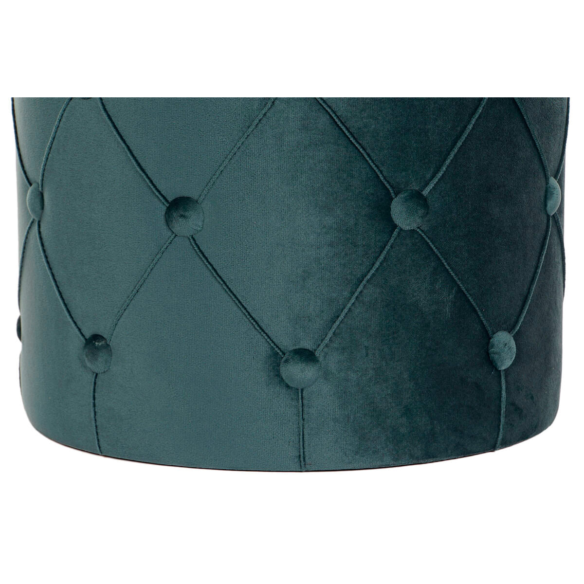 Poggiapiedi DKD Home Decor 36 x 36 x 44 cm Poliestere Velluto Legno MDF