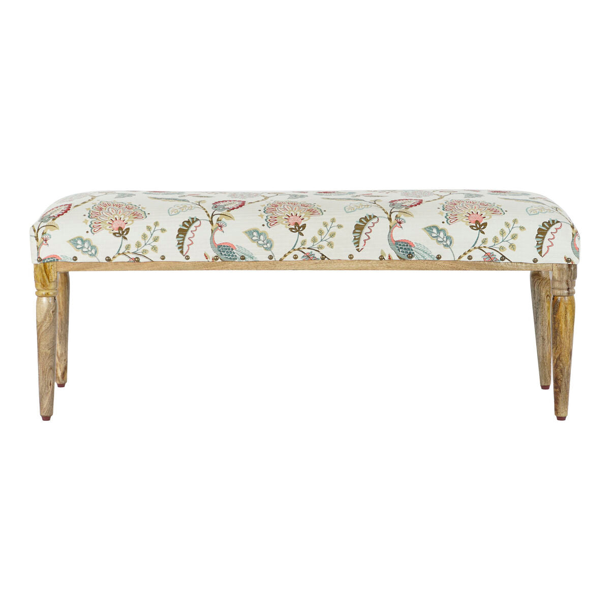 Banquette Home ESPRIT Multicouleur Bois de manguier 121 x 43 x 46 cm