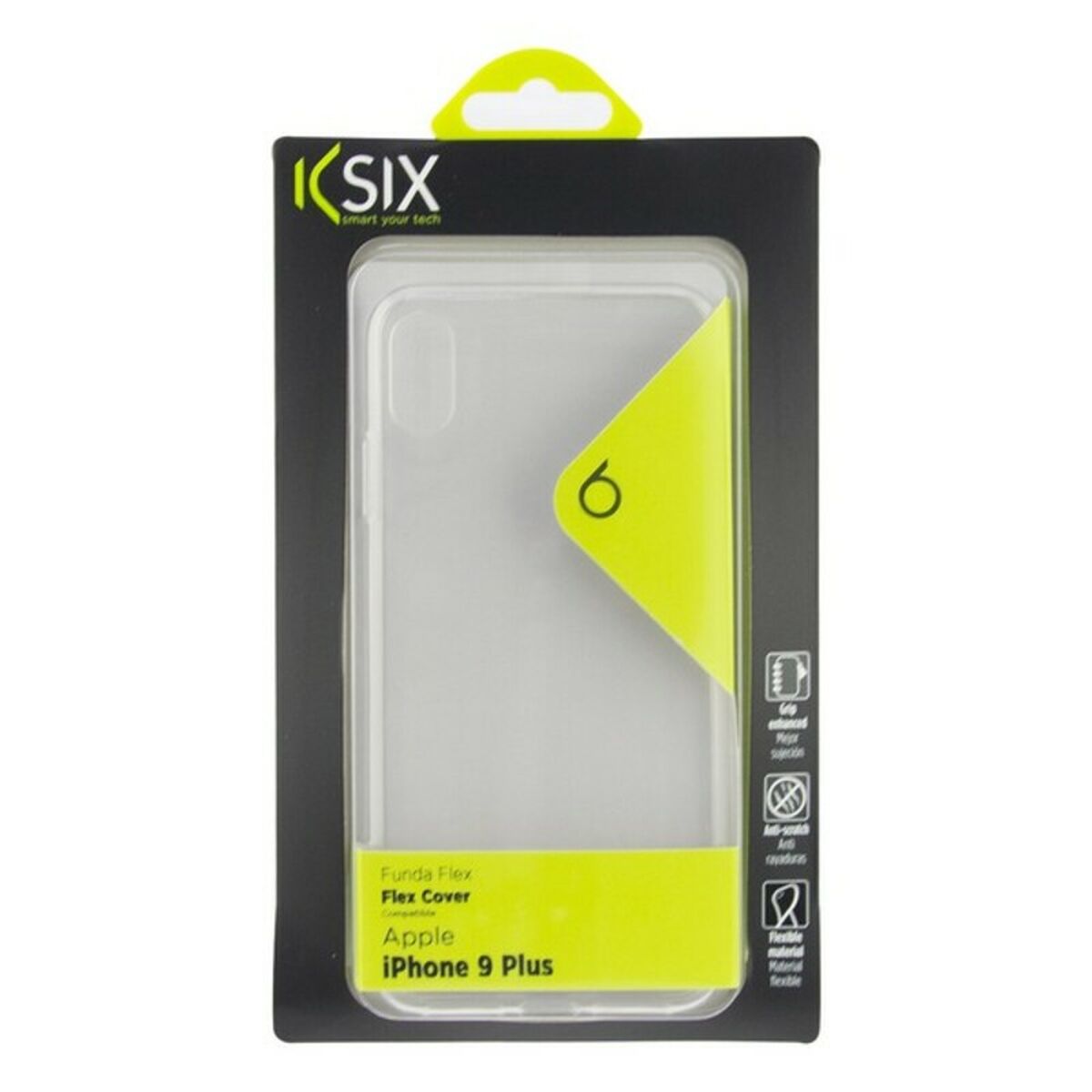 Protection pour téléphone portable Iphone Xs Max KSIX Flex Transparent