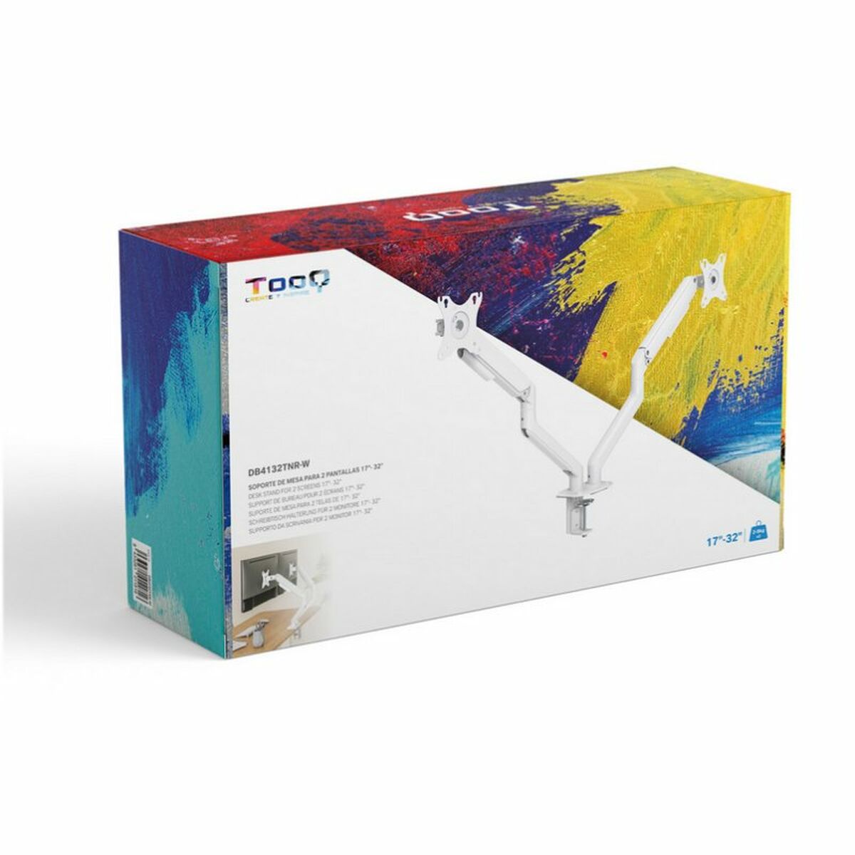 Supporto TV TooQ DB4132TNR-W 17"-32"