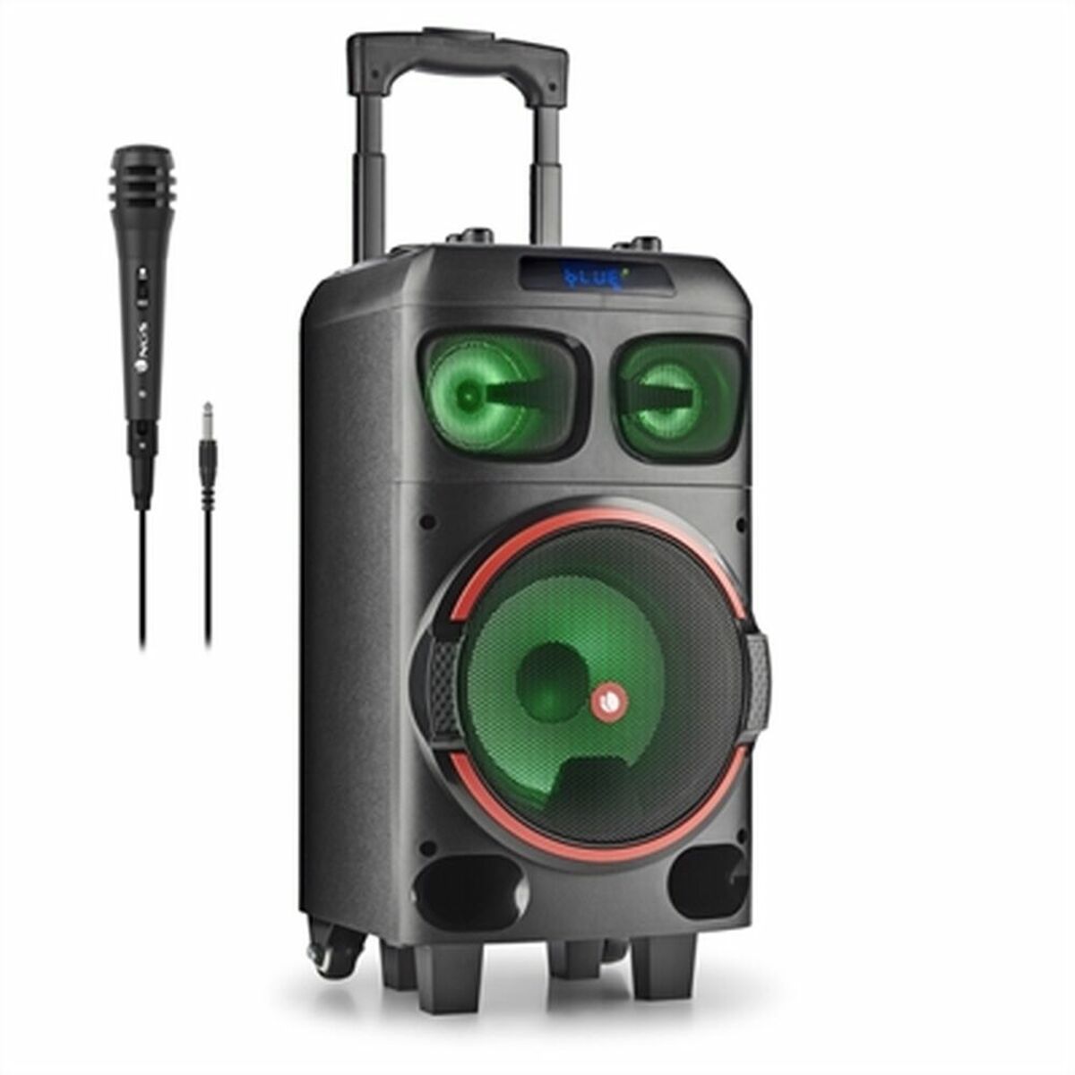 Altoparlante Bluetooth con Microfono Karaoke NGS WILD DUB ZERO Nero 120W