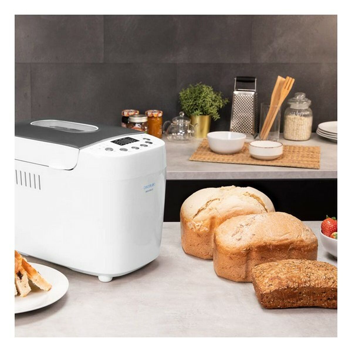 Macchina del Pane Cecotec Bread&Co 1500 PerfectCook Bianco 850 W 1,5 Kg