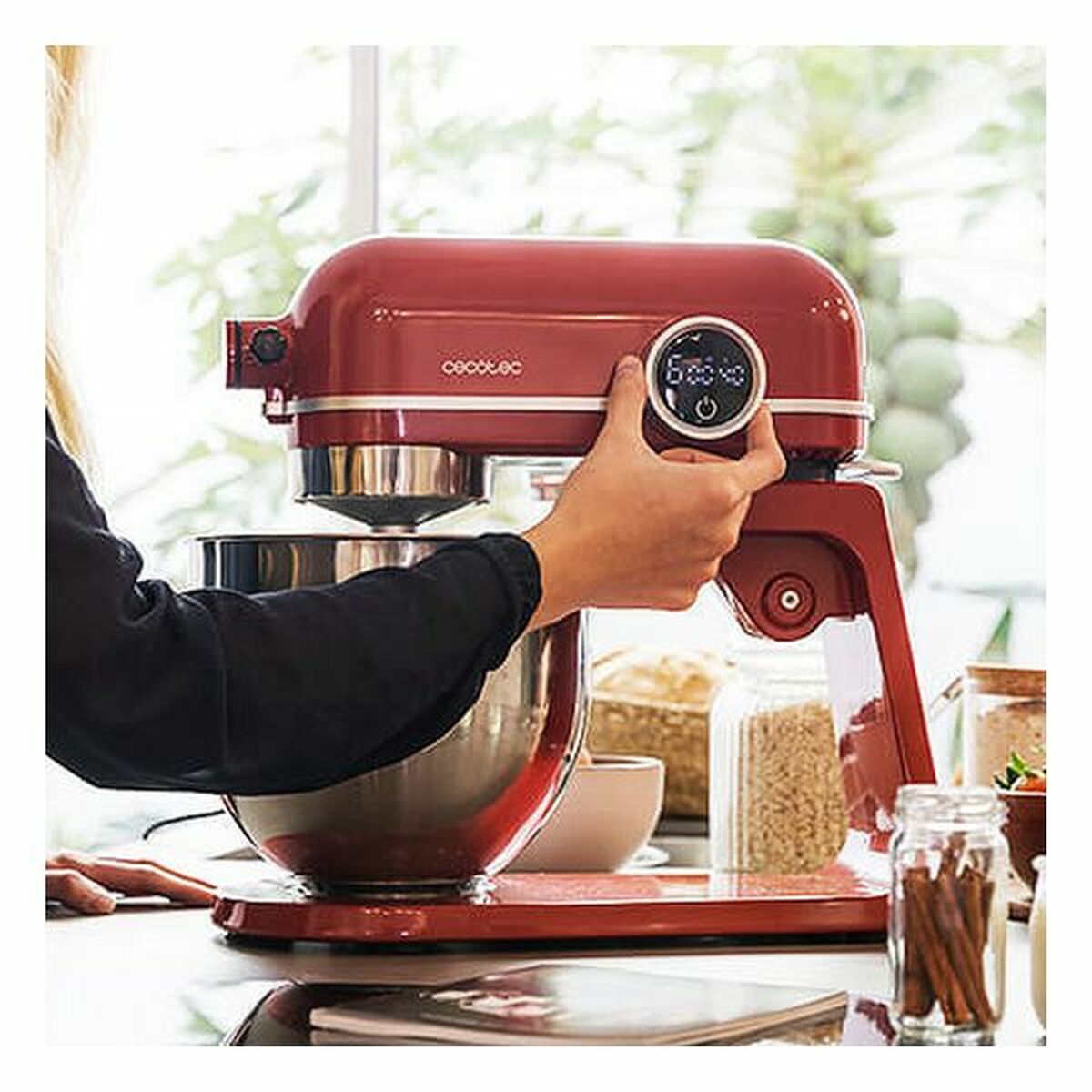 Mixeur/mélangeur de pâte Cecotec Twist&Fusion 4500 Luxury Red 800 W