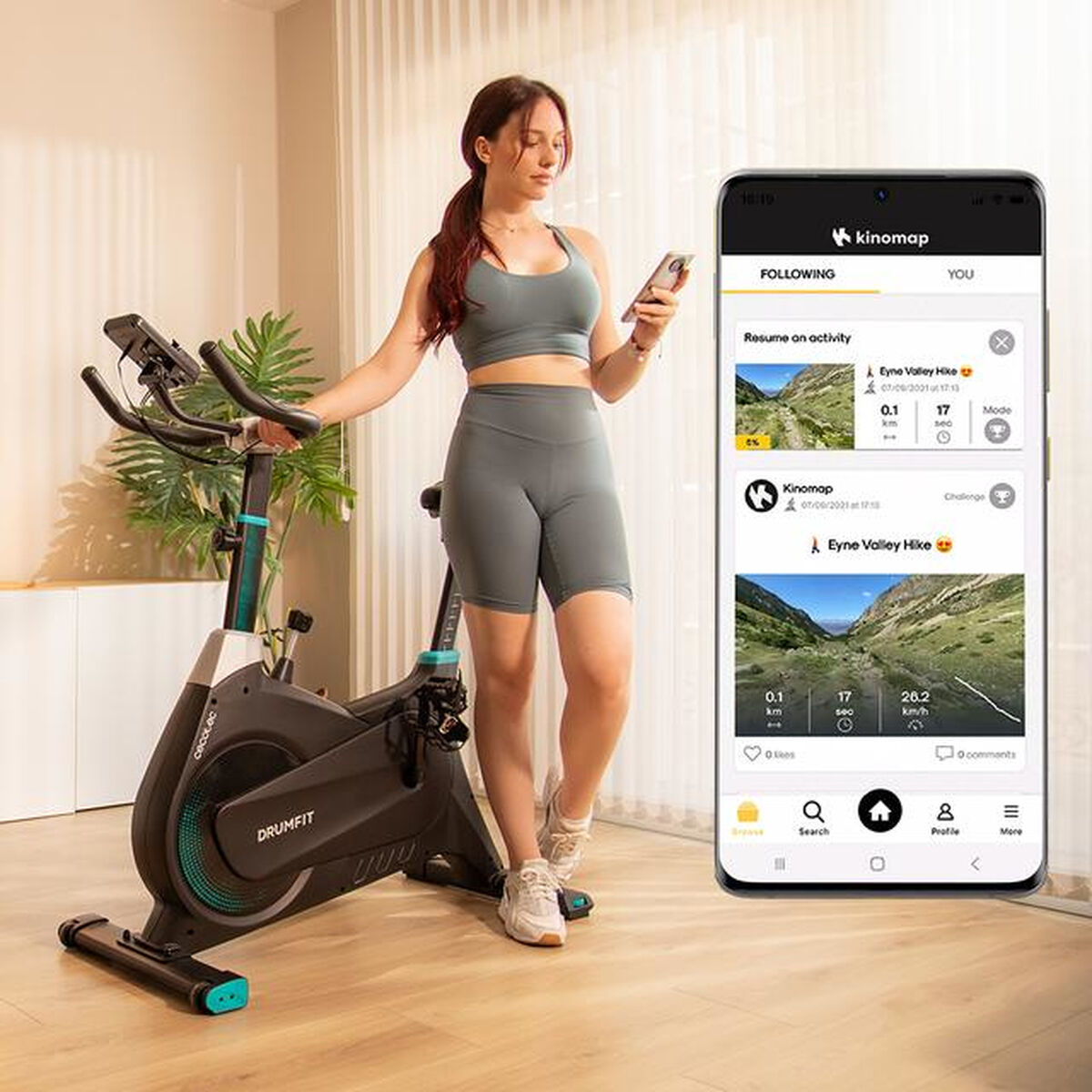 Stationary bike Cecotec DrumFit Indoor 4000 Magno Connected Bluetooth