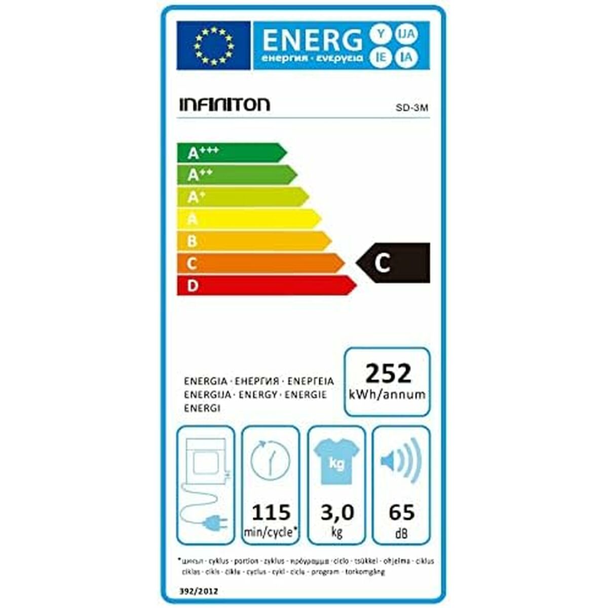 Essiccatore di evacuazione Infiniton SD-3M