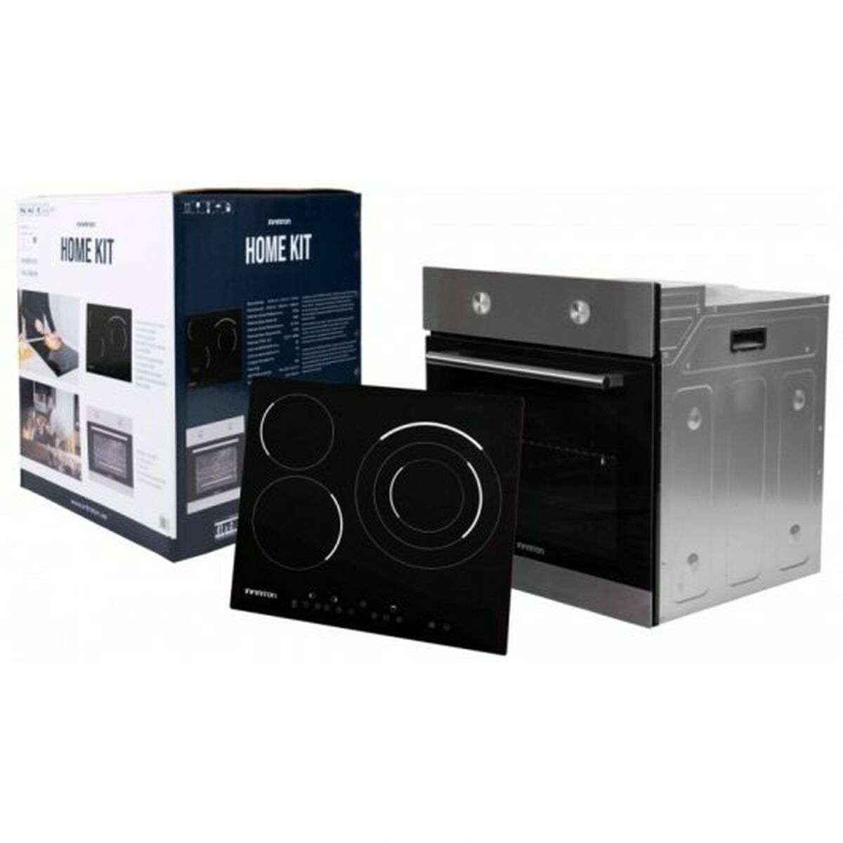 Set di Forno e Piano cottura in Vetroceramica Infiniton HV-3V4TBL 75 L 2200 W