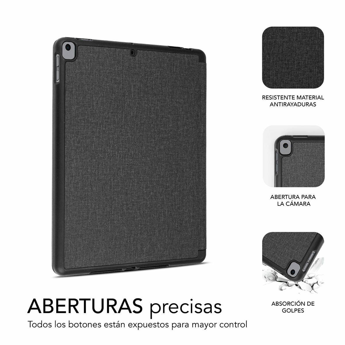 Tablet cover Subblim FUNDA TABLET IPAD 10.2'' 9/8/7 Gen BLACK Black 10,2"