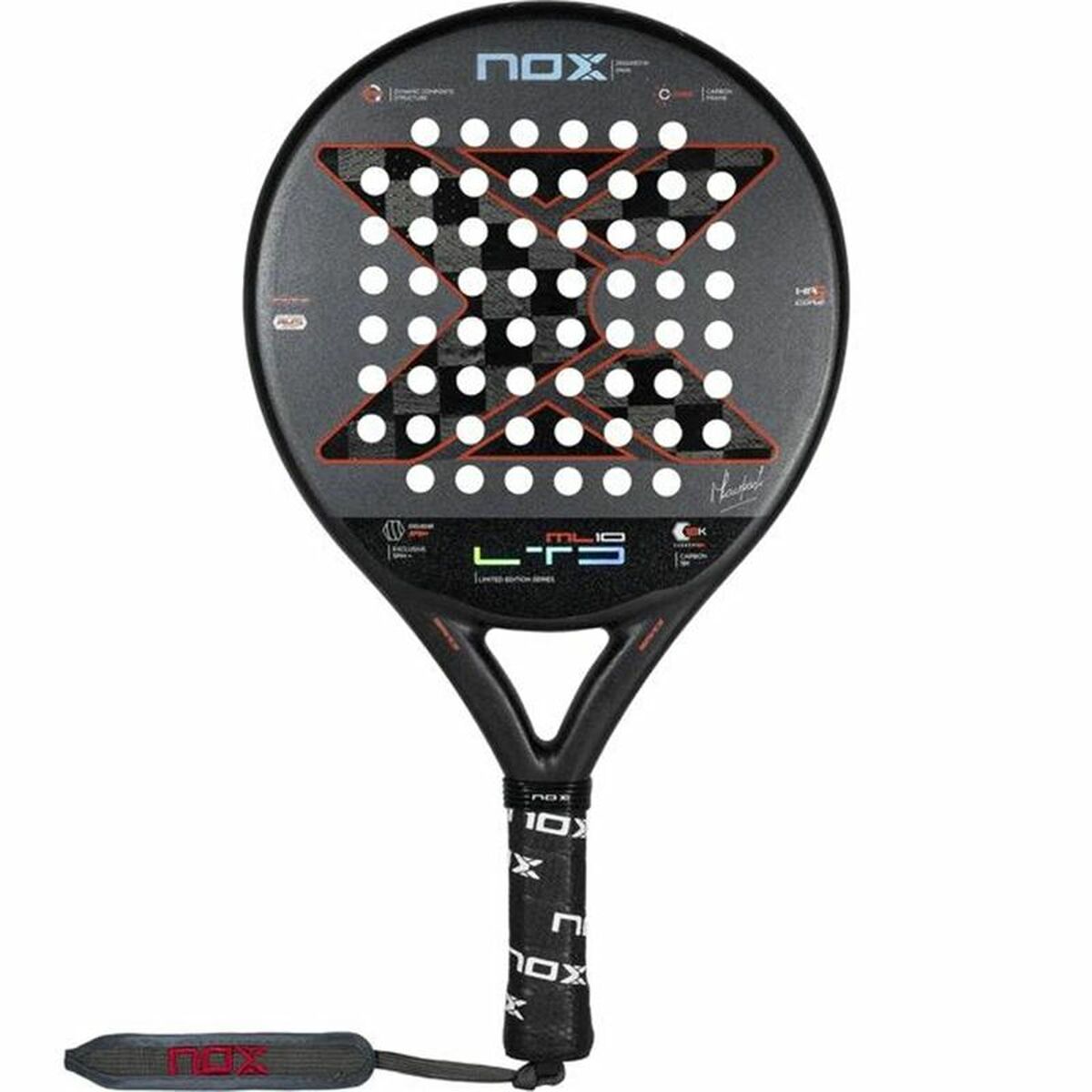 Padel Racket Nox PACKPML10LTD23 Black Multicolour
