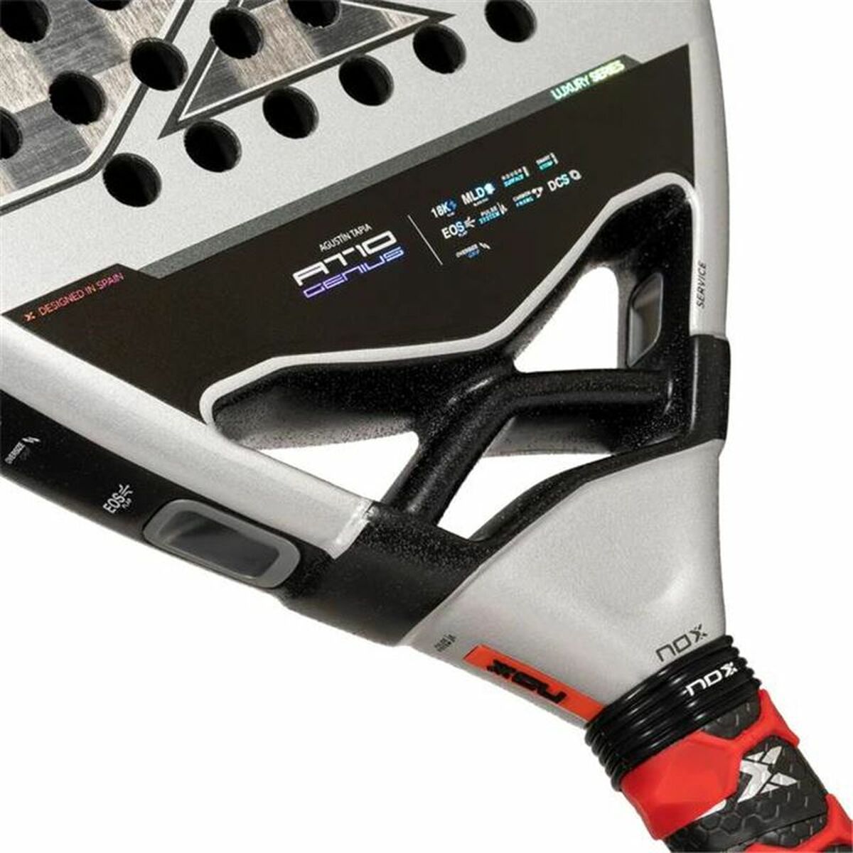 Racchetta da Padel At10 Genius 18K  Nox Agustin Tapia 2024 Grigio scuro
