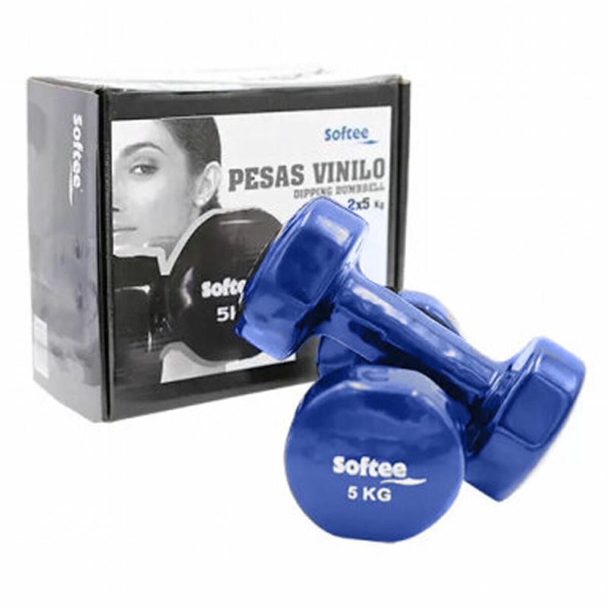 Dumbbells Jim Sports 24519.UNI.10 Blue 5 kg