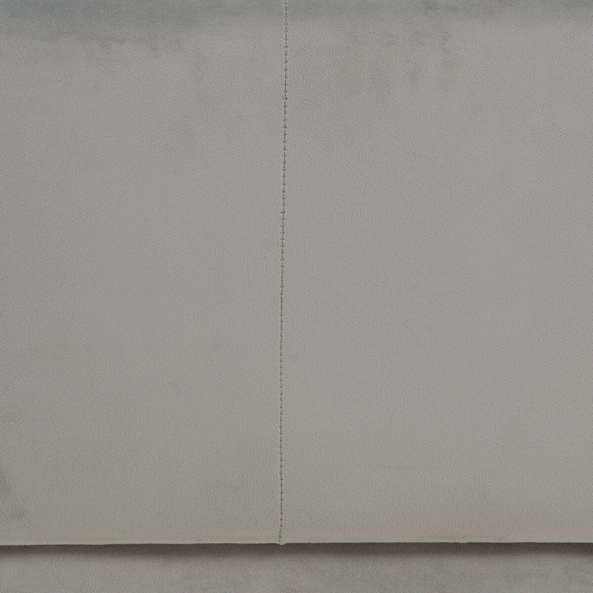 Puff Tessuto Sintetico Grigio Legno 60 x 60 x 40 cm