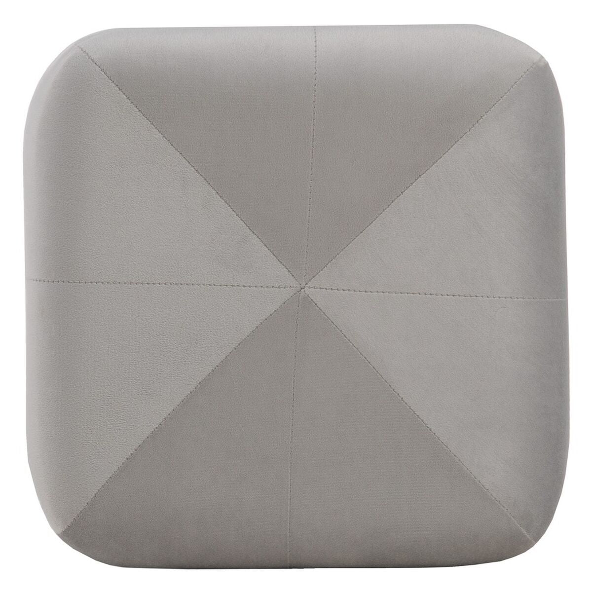 Puff Tessuto Sintetico Grigio Legno 40 x 40 x 40 cm