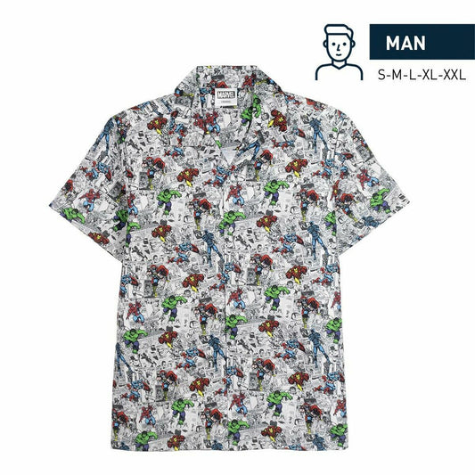 Chemise Marvel Gris clair