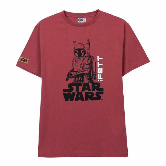 Men’s Short Sleeve T-Shirt Boba Fett Red Adults unisex