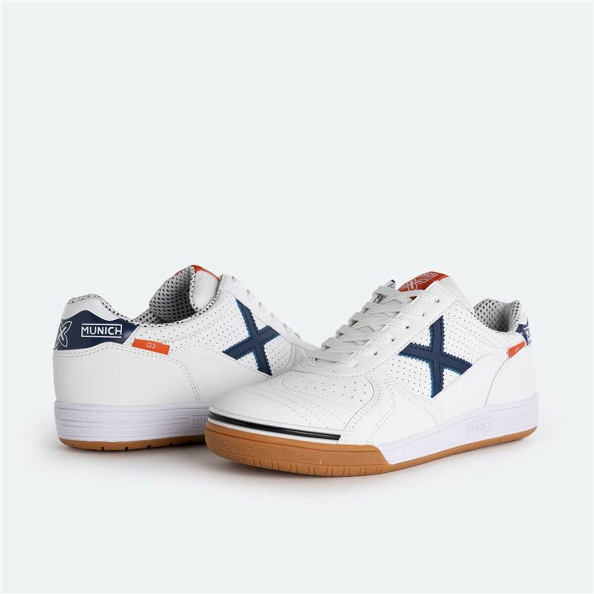 Chaussures de Futsal pour Adultes Munich G-3 Profit 357 Blanc Homme