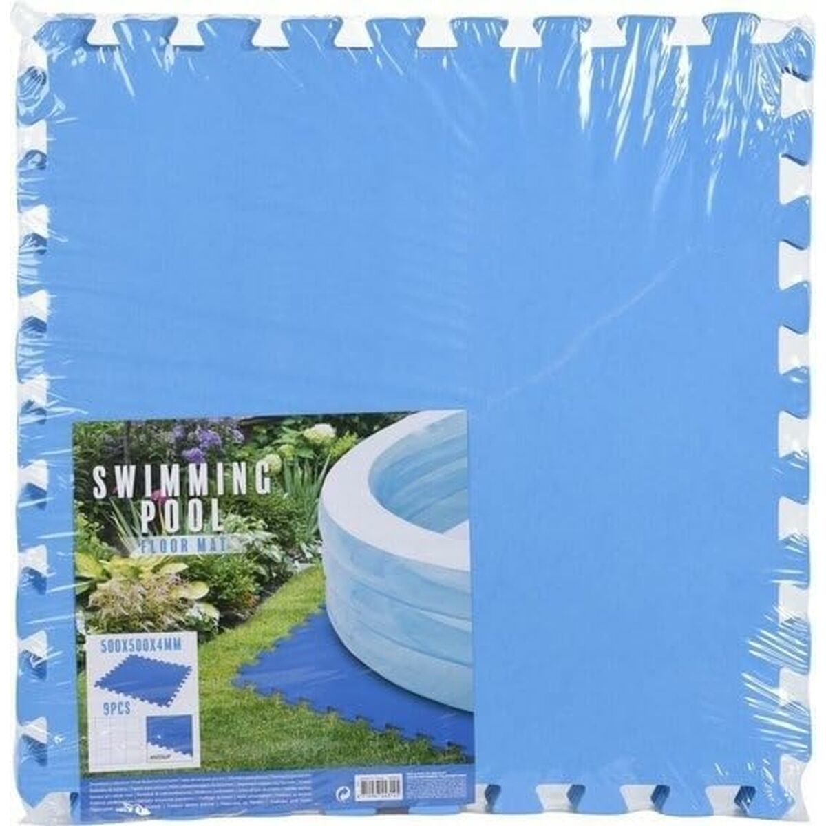 Protective flooring for removable swimming pools 50 x 50 cm (9Units)
