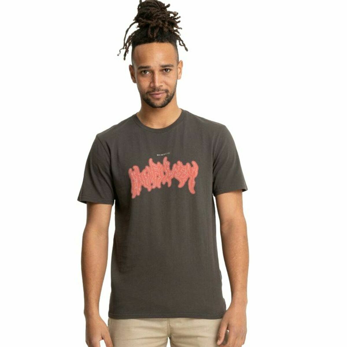 Maglia a Maniche Corte Uomo Hurley Inferno Marrone