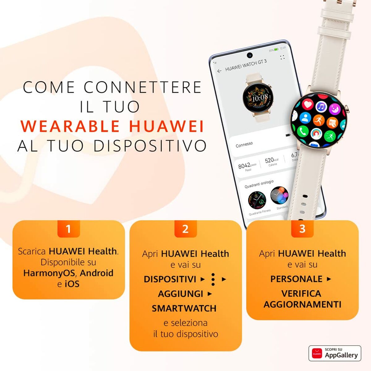 Bracelet d'activités Huawei Band 3 Pro Noir (Reconditionné B)