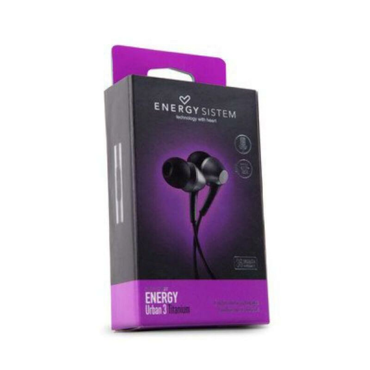 Headphones with Microphone Energy Sistem Intra Urban 3 8432426422838 Titanium