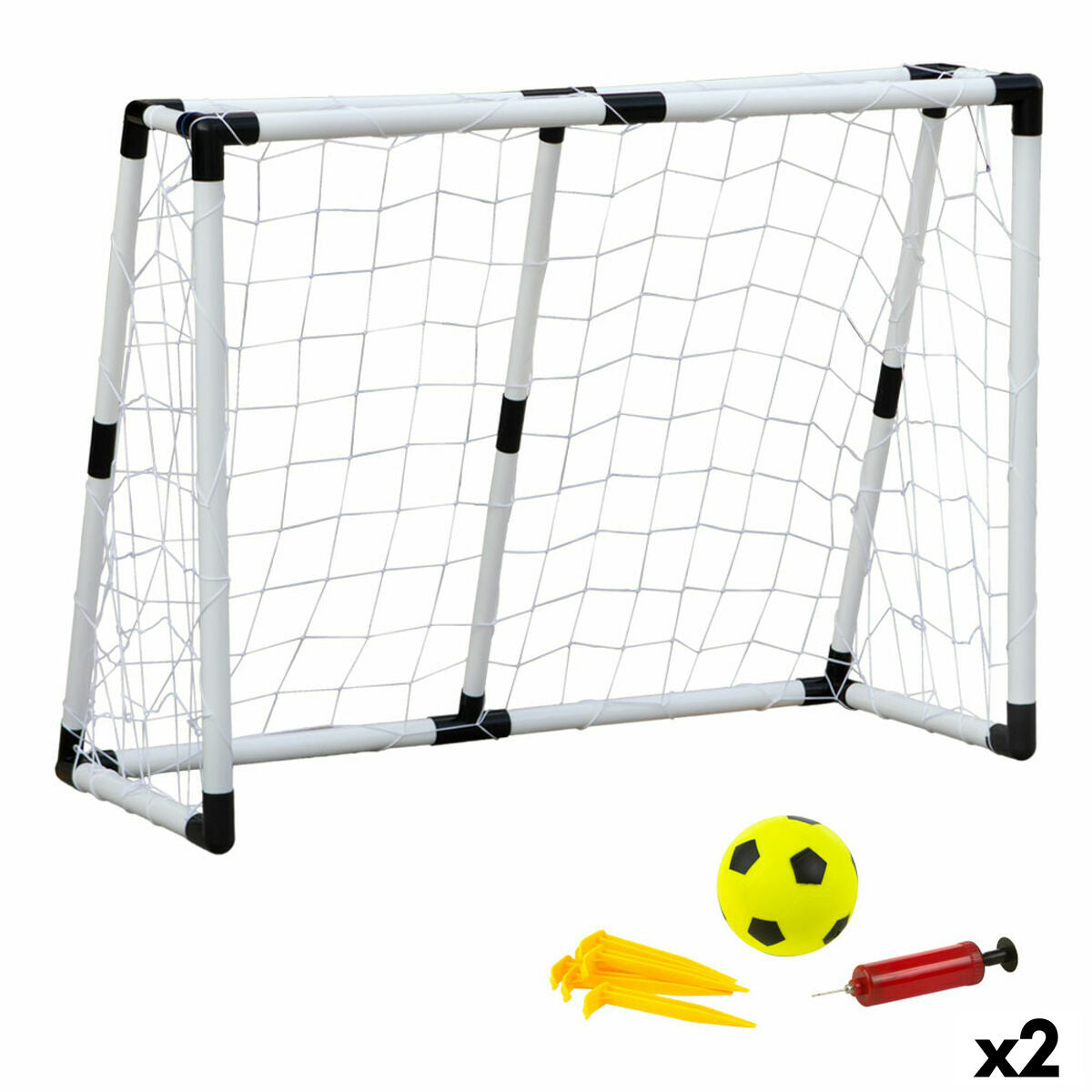 Cage à Foot Colorbaby 131 x 101 x 59 cm (2 Unités)