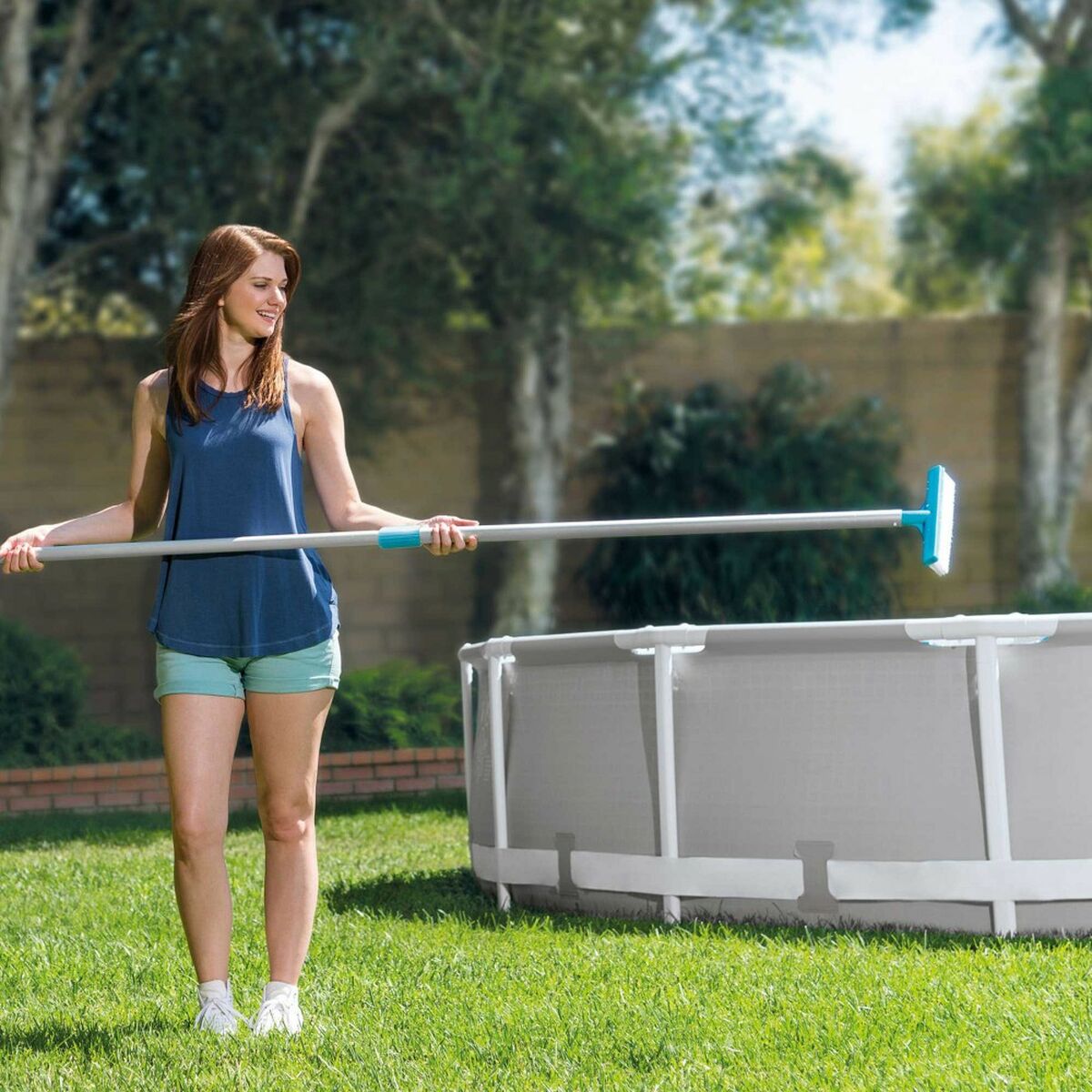 Curved Brush for Swimming Pool Intex Wall 25,4 x 14 x 17 cm (12 Units)