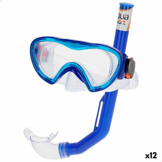 Snorkel Goggles and Tube AquaSport Children's (12 Units)