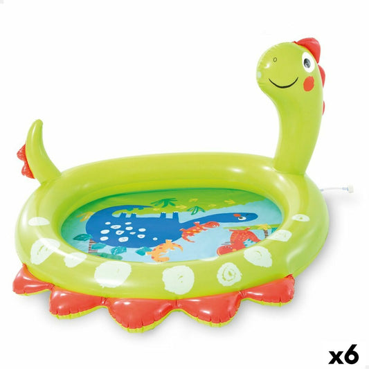 Inflatable Paddling Pool for Children Intex Green Dinosaur 119 x 66 x 109 cm (6 Units)