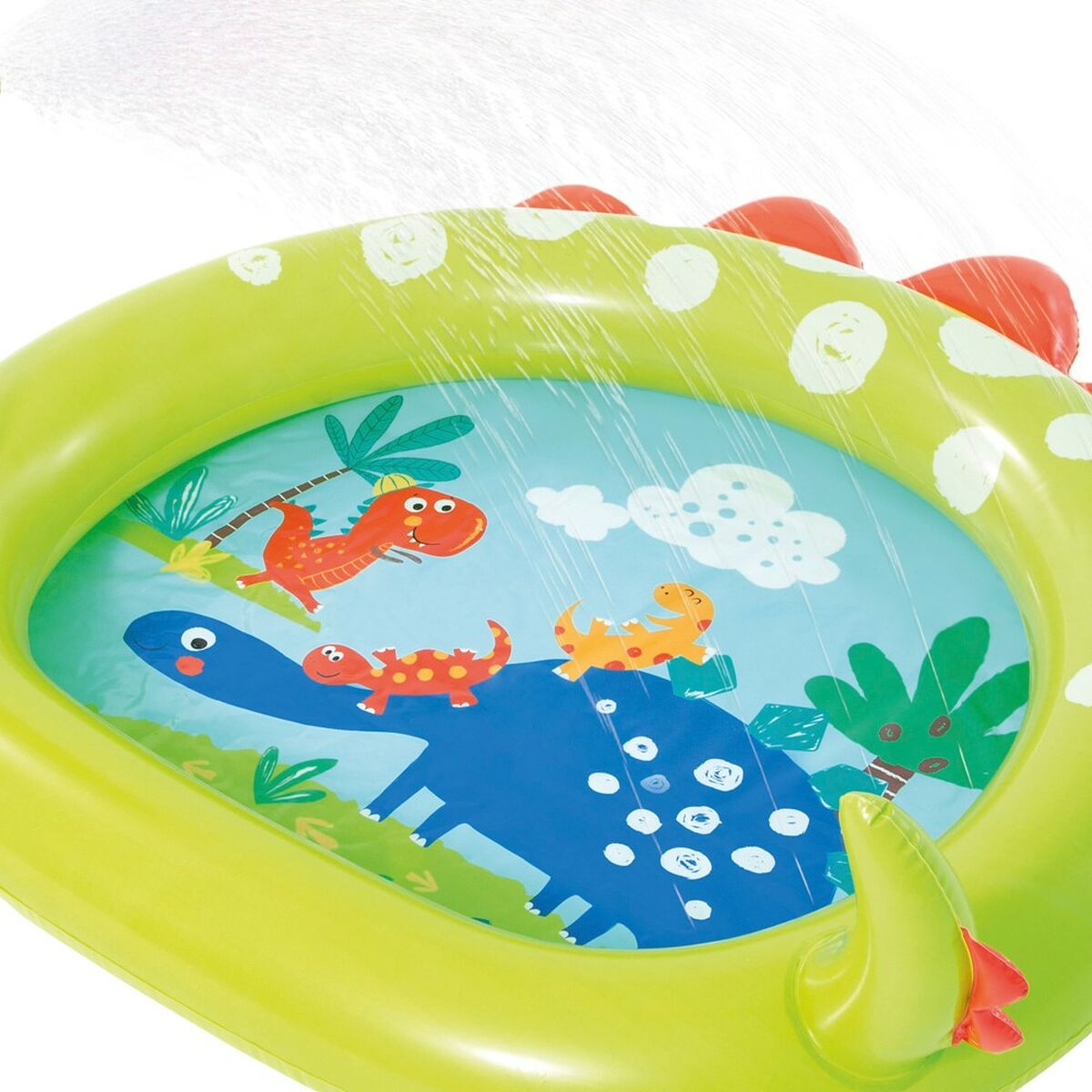 Inflatable Paddling Pool for Children Intex Green Dinosaur 119 x 66 x 109 cm (6 Units)