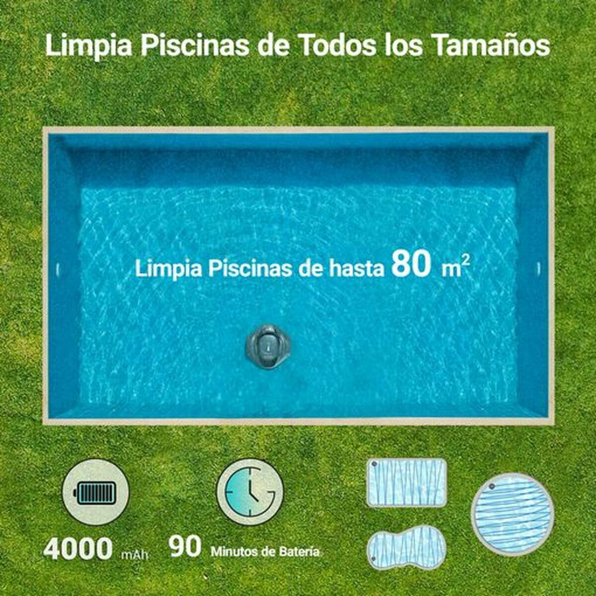 Robot aspirapolvere per piscina Aiper Seagull 800B