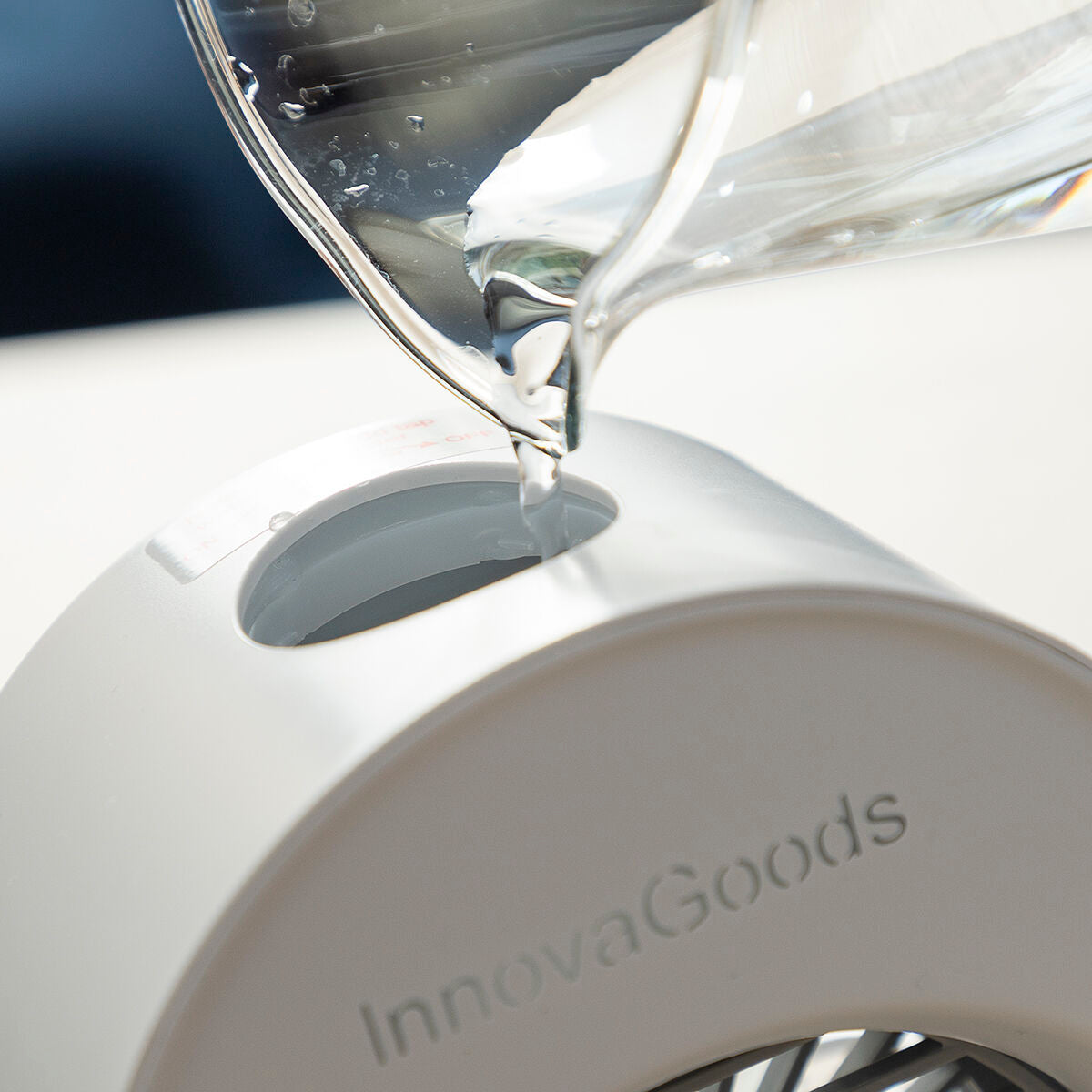 Mini Climatizzatore Umidificatore a Ultrasuoni con LED Koolizer InnovaGoods humidificador mini 200 ml Bianco ABS (Cavo USB) (Ric