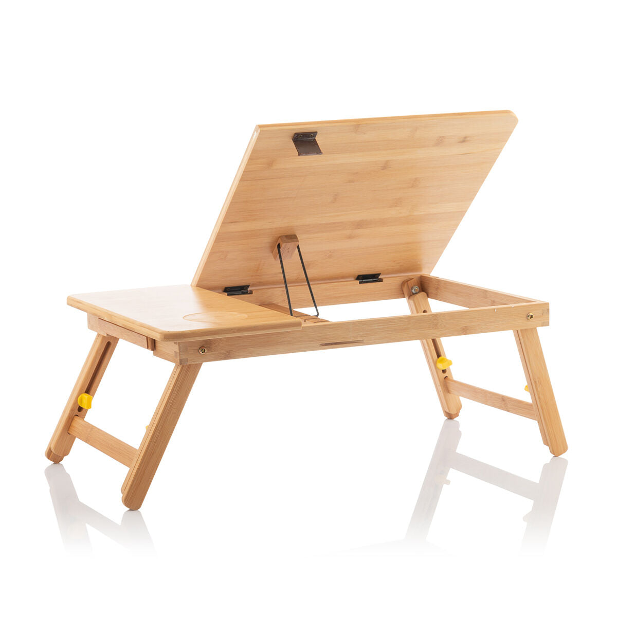 Table pliante d'appoint en bambou Lapwood InnovaGoods Bois (Reconditionné B)