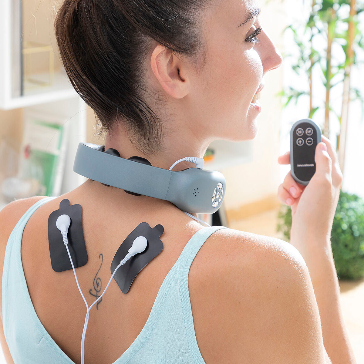 Masseur Cervical Rechargeable avec Télécommande Nekival InnovaGoods (Reconditionné B)